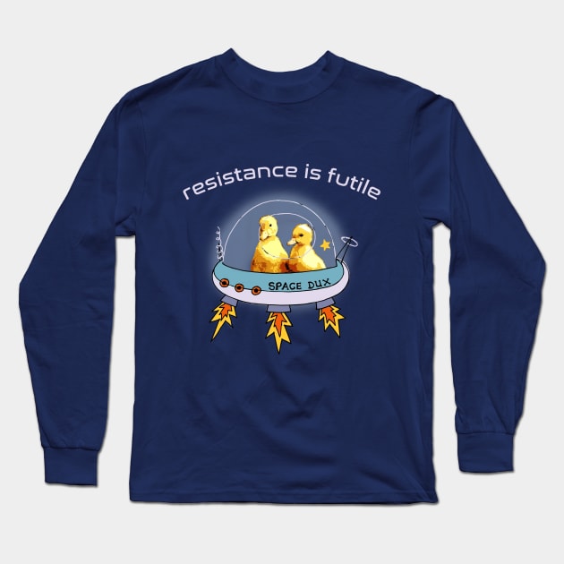 Resistance Is Futile Long Sleeve T-Shirt by Tiggy Pop